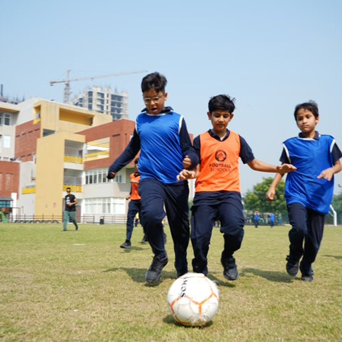 The students from Grades 1 through 12 have been separated into batches, allowing them to select any sport they like.